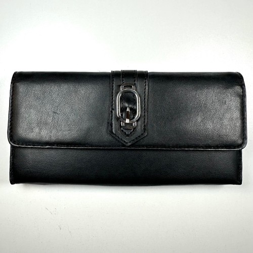 Echtleder Damen Tri-Fold Geldbörse Druckknopfverschluss Clutch Elegant *2 Größen* - Bild 44 von 48