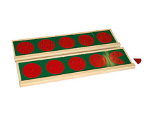Metal Fraction Circles with Stands - MONTESSORI MATH MATERIALS