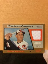 2015 Topps Heritage Manny Machado Gold Clubhouse Collection Jersey Relic NR-MT
