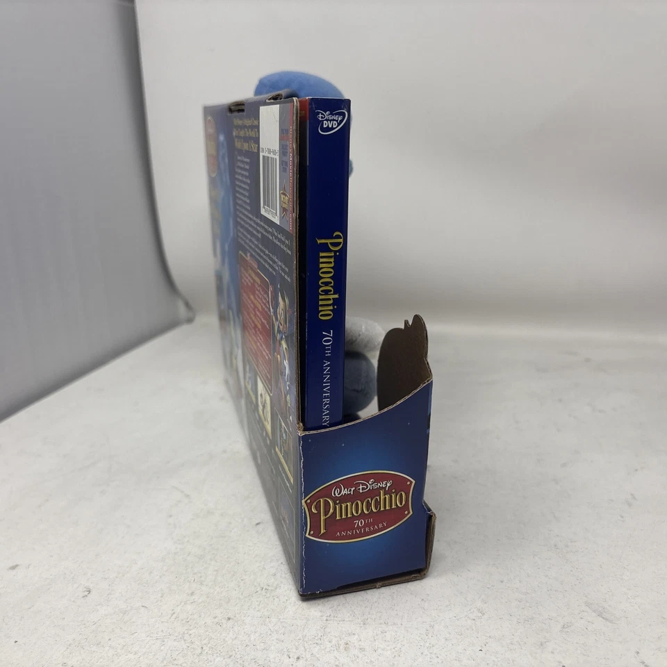 Disney Pinocchio 70th Anniversary 2-Disc DVD Set w Jiminy Cricket Plush New HTF - Image 3 of 4