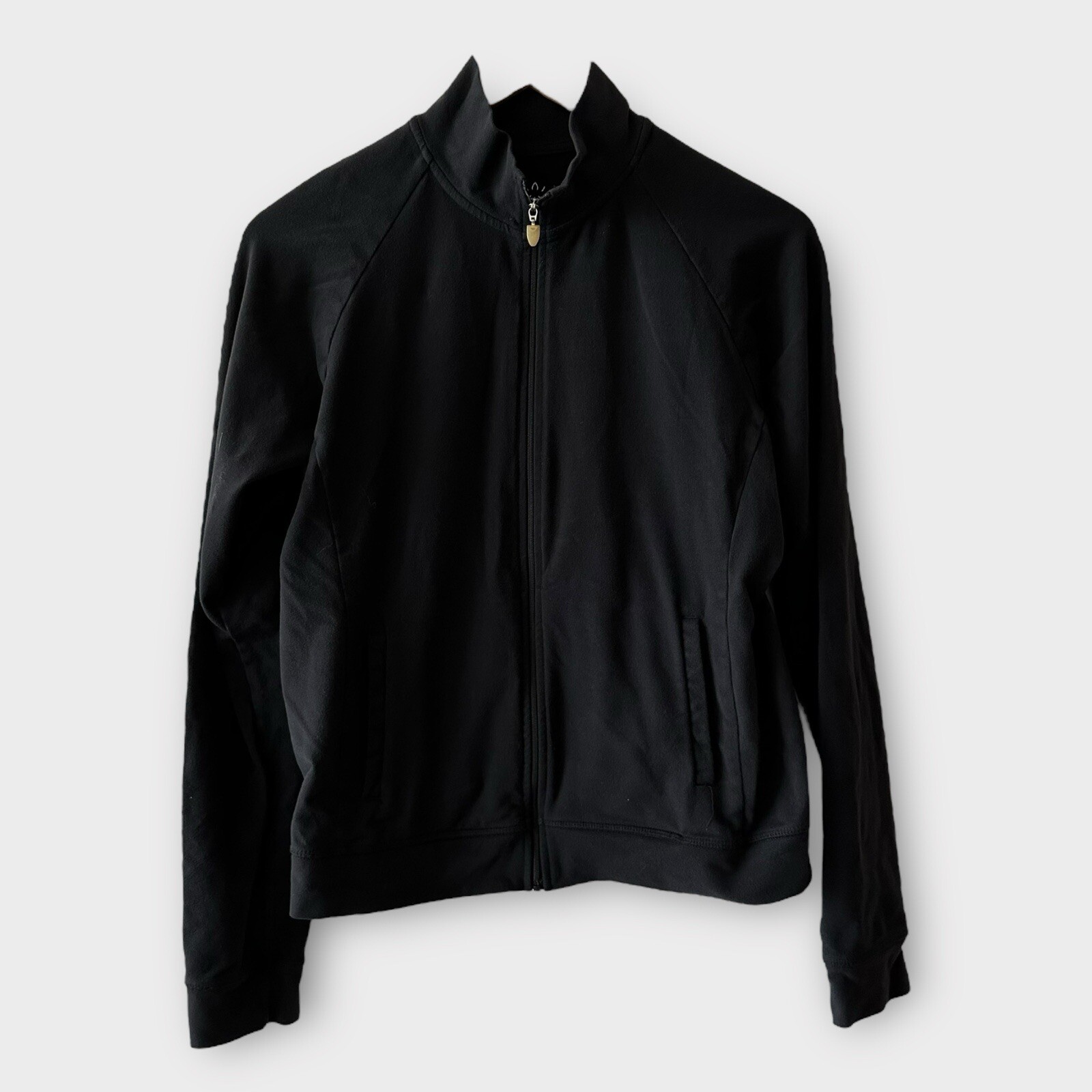 Giacca donna Beyond Yoga x Fila Collab nera con zip taglia large