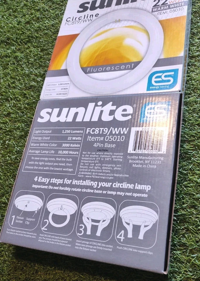 22W T9 Round Fluorescent Circline Lamp Lightning Fixture SUNLITE-05010-SU 2 Pack - Image 3 of 4