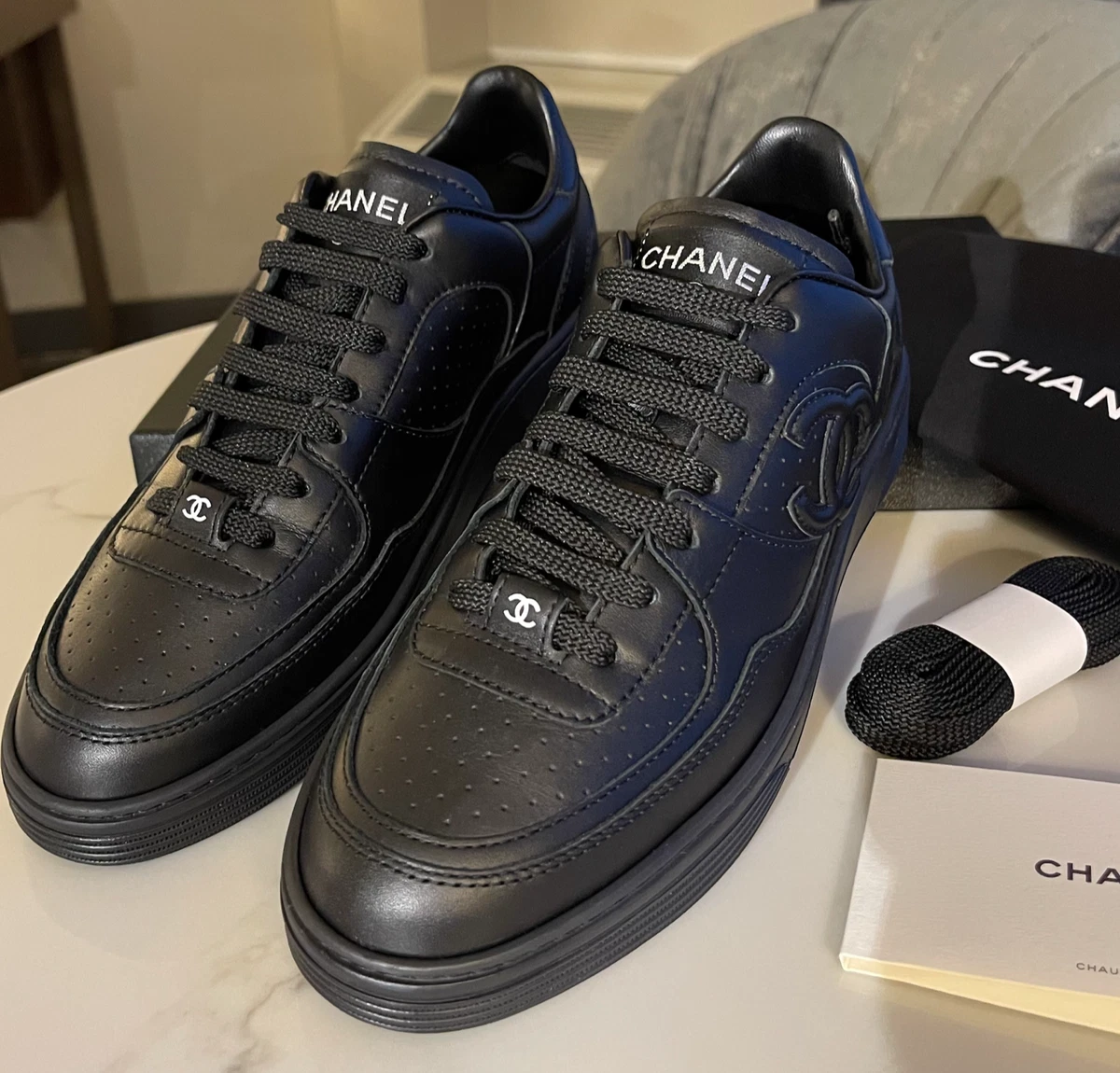 Chanel men's tennis best sale shoes