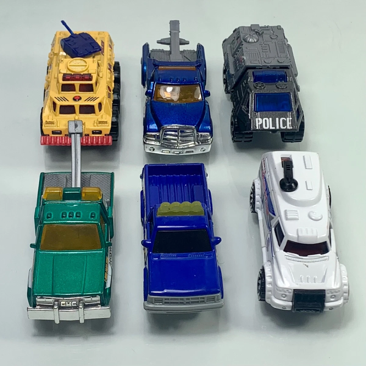 Mattel Matchbox Lot of 6 1 64 Diecast Police and Utility Tow Trucks