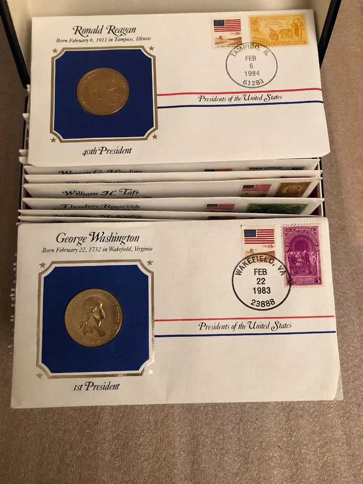 The Presidential Medals Cover/stamp Collection Through Reagan,1983-1984 Preowned - Image 4 of 4