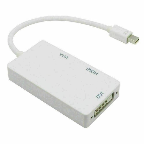 Mini Display Port(DP)Thunderbolt to Adapter HDMI VGA DVI MacBook Pro Mac Air - Picture 3 of 7