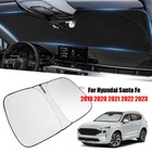 For Hyundai Santa Fe 2019- 2023 Car Front Windshield Visor Sun Shade Accessories
