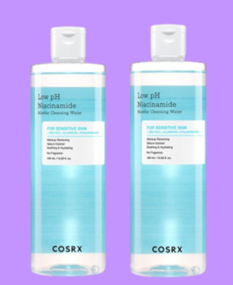 Cosrx Low pH Niacinamide Micellar Cleansing Water 400ml x 2pcs K-Beauty