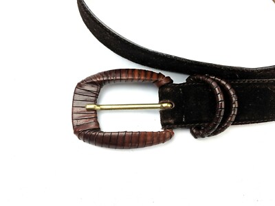 De Vecchi by Hamilton Hodge Brown Suede Leather Belt Italy  display picture 1