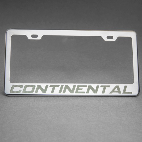 Marco de placa de acero inoxidable grabado con láser continental cromado tapa de tornillo - Imagen 2 de 12