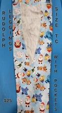Rudolph Leggings With Pockets Size TC 16-22