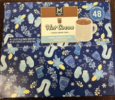 New Member's Mark Hot Cocoa Drink Mix, Milk Chocolate, 48 ct. Exp-08/28/25