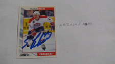 1992 1993 Score Stephan Lebeau signed Hockey Card