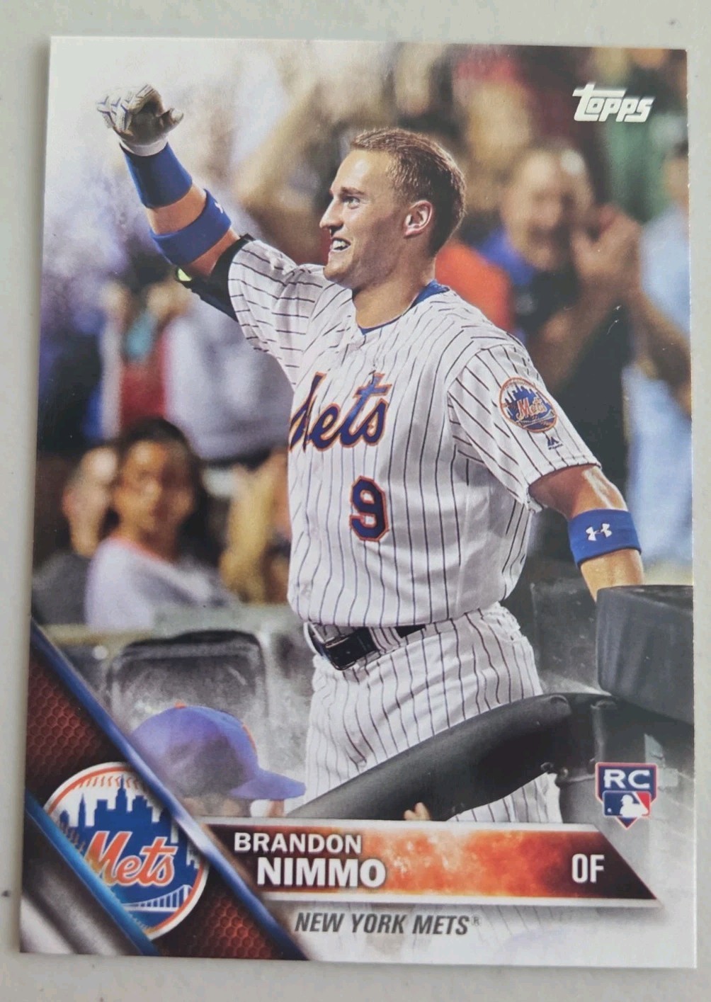 Topps 2016 Update Series - Brandon Nimmo - Mets Rookie Card #US74 RC