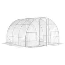 Outsunny Serre de jardin tunnel 295x295x195cm Transparent