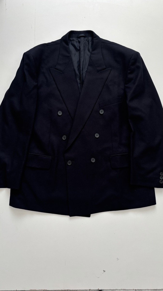 Christian Dior Monsieur Navy Double Breasted Wool Suit Mens
