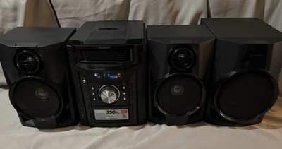 Sharp CD-DHS1050P 350W Custom Bluetooth CD changer Stereo System Speakers & Sub