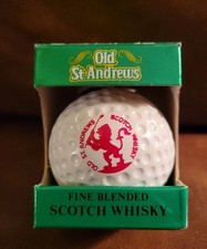 Old St Andrews empty golf ball miniature decanter.