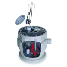 Liberty Pumps P382le51 24" X 24" 1/2 Hp 41.0 Gal. Simplex Sewage System 115V