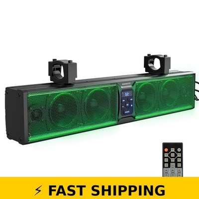 KEMIMOTO 6-Speaker 25-inch UTV Sound Bar with RGB Lights