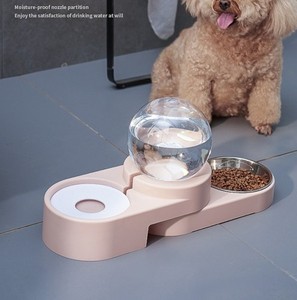 Pet Cats et chiens Water Feeder Ball Double Bowl Fontaine à boire automatique