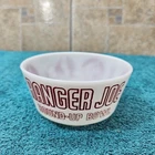 Vintage Hazel-Atlas Ranger Joe Round-Up Bowl Milk Glass Cereal Premium Maroon