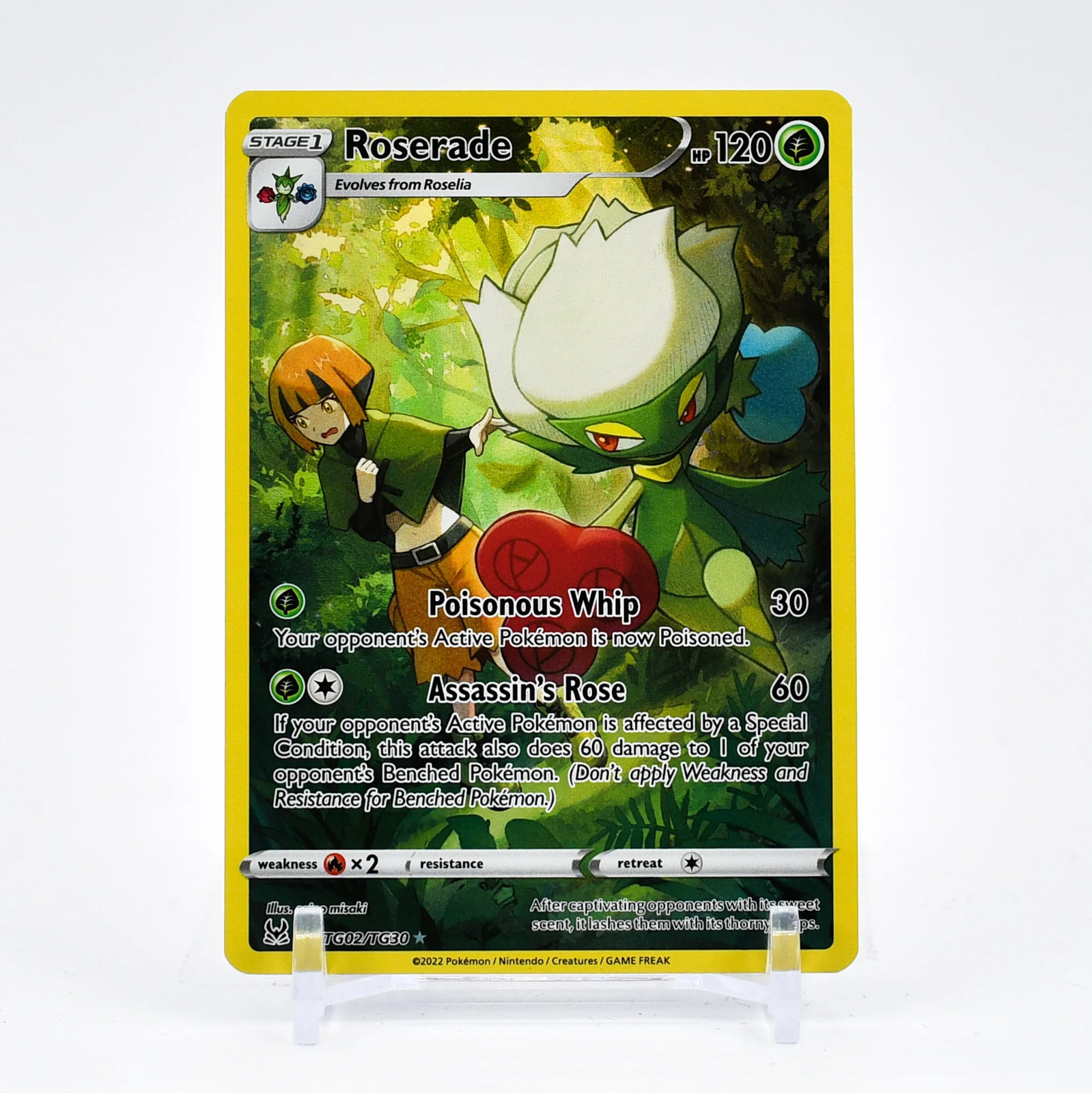 Roserade - TG02/TG30 Lost Origin CHARACTER RARE Pokemon - NM/MINT