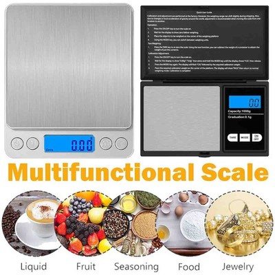 3000g 0.1g Jewelry Scale,Backlit LCD,Tare & Calibration for Gold Silver Coins