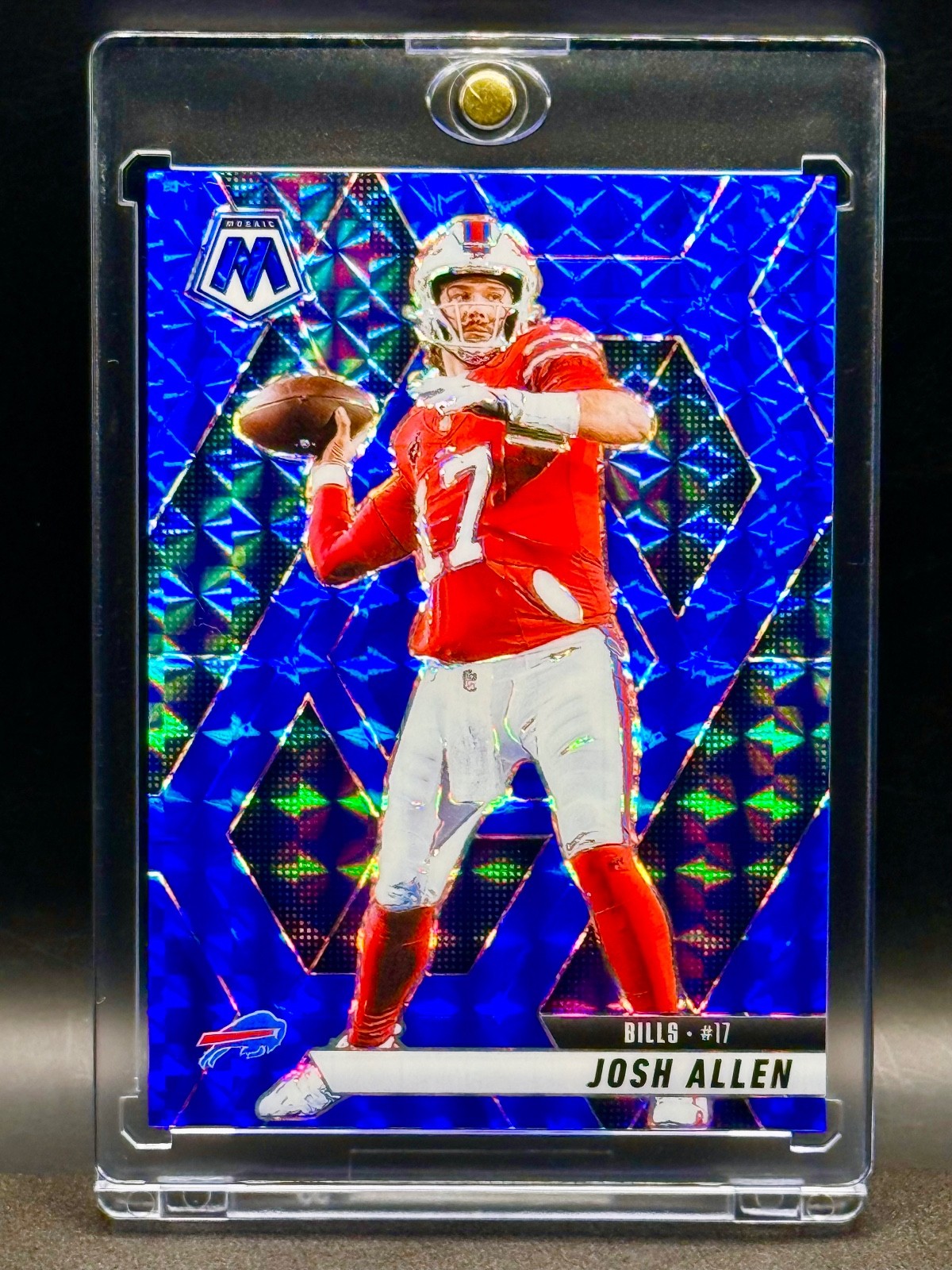 Josh Allen 2025 Panini Blue Mosaic Prizm #/99 Buffalo Bills #150 Mint