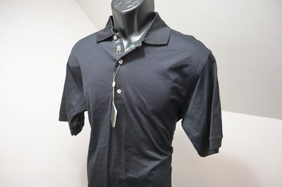 Bobby Jones Golf Polo Black Cotton Short Sleeve Athletic Shirt Size Small NWT