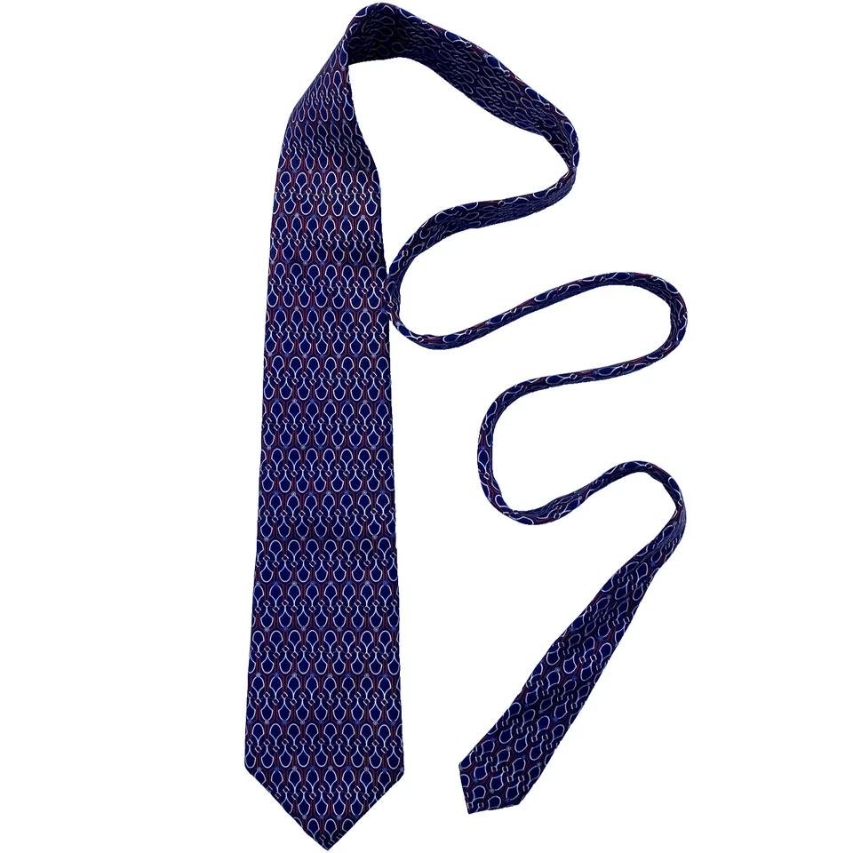 "Corbata de seda geométrica de colección Harvard Cooperative Society 56"" The COOP Foto 4 de 4