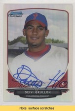 2013 Bowman Chrome Prospects Refractor /500 Deivi Grullon #BCA-DG Auto READ 0c6