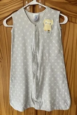 HALO SleepSack 6-12 Months Medium Cotton Owl Zip Wearable Blanket Swaddle Sack