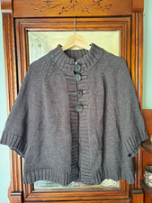 Gray Knit Button-Front Cardigan Sweater M/L