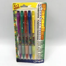 Scripto Paradise Mechanical Pencils 5 Pack Vintage 2001