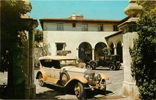 Harold Lloyd Mansion Beverly Hills Rolls Royce Vintage Car Postcard 1960s