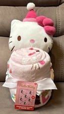Hello Kitty Pillow Plush and Throw Blanket Set NWT 48in X 58in