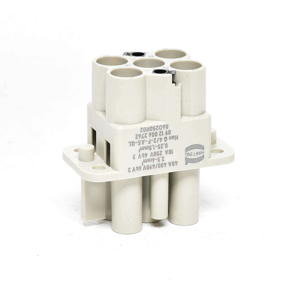 1Stk Harting Stecker Einsatz 09 12 006 2762 Han Q 4/2 F-AS-QL 2,5-6mm² -unused- - Bild 3 von 3