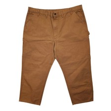Carhartt B11 BRN Mens Brown Washed Duck Work Carpenter Pants 44x30 NWOT
