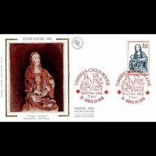 FDC soie - Croix-Rouge 1983 (2296) - 26-27/11/1983 Enghien-les-Bains