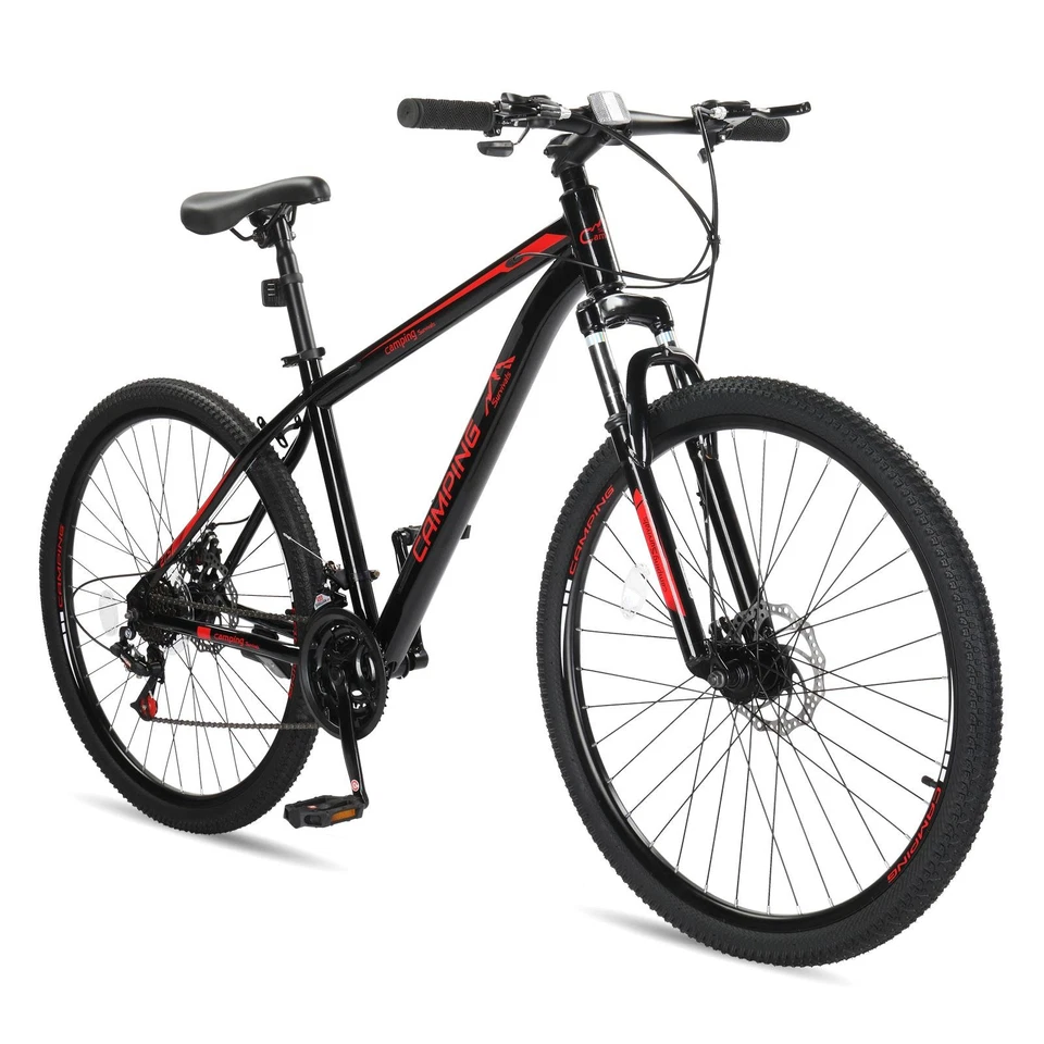 27.5" Mountain Bike 21 Speeds MTB High Carbon Steel Disc Brake Bicycle Men