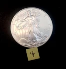 1 ounce. Silver Eagle coin, Uncirculated, mint bullion