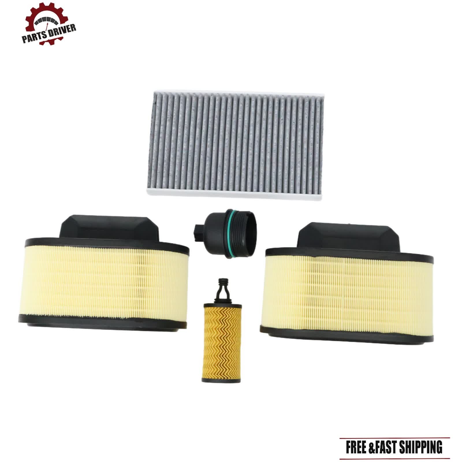 For 14-23 Maserati Ghibli Levante Quattroporte W/ Cap 311401 Air Oil Filter Set