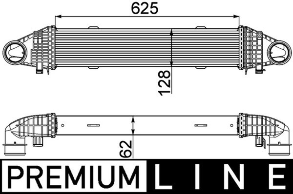Mahle LadeluftküHler Premium Line CI 358 000P FüR Klasse Mercedes Model S204 GLK-image