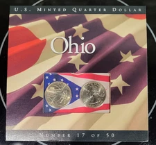 OHIO 2002 P D State Quarter Coins of America  UNC