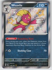 Weavile 183/091 Holo Paldean Fates Pokemon TCG Near Mint