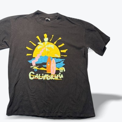 Vintage 80s California Surf T Shirt Single Stitch Stedman Hi Cru Made in the USA