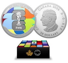 Canada - 2026 $20 FIFA World Cup - We are 26 - 1 oz .9999 Fine Silver Coin