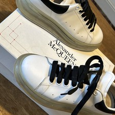 ALEXANDER MCQUEEN Oversized Bubble Unisex UK 8 EU 42 Clear White Shoes Used Box