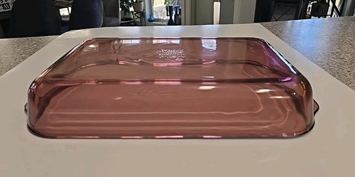 Pyrex Cranberry Lila 3 Quart 13x9x2" 233-R Kasserolle Glas Backform - Bild 6 von 8